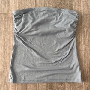 Blue sleeveless summer top